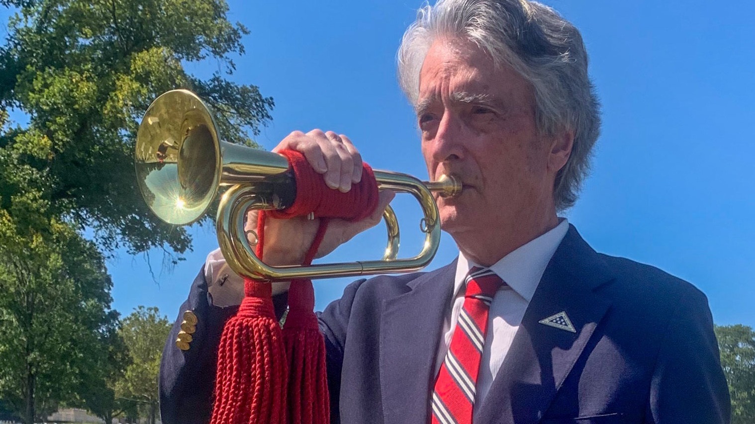 The Taps Bugle used as a ceremonial stand-in when a live bugler is unavailable